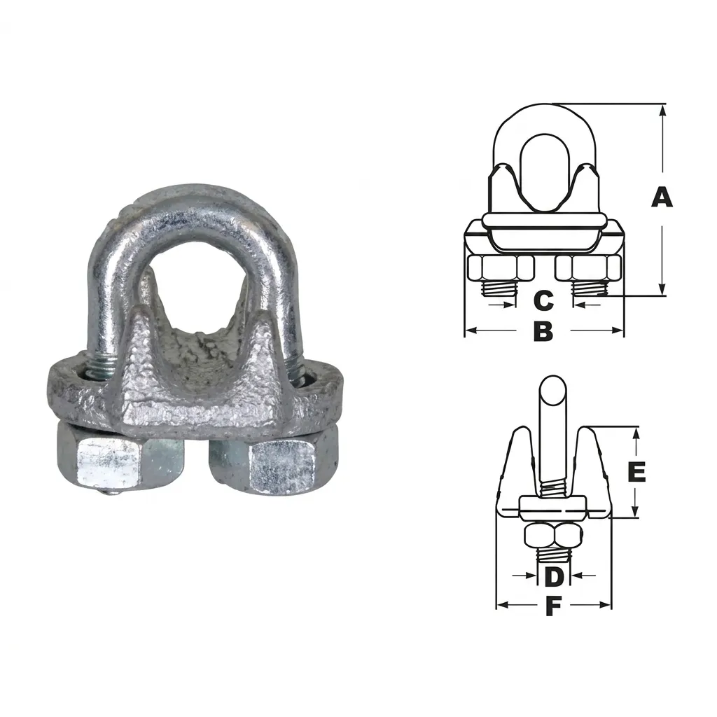 Grampo Pesado Inox (Clips) AISI 316